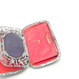 19th Century French Leather & Cut Steel Ladies Multi Compartment Wallet c1840