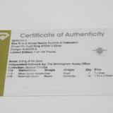 10ct Yellow Gold, Kunzite & Zircon Set Cluster Ring Vintage Birmingham