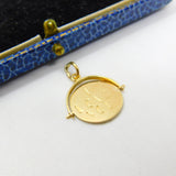 9ct Yellow Gold 'I Love You' Spinner Charm or Pendant Vintage 1969 London