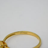 10ct Yellow Gold & 0.5ct Ethiopian Opal Dress Ring Vintage Birmingham