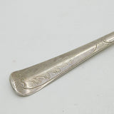 George III Irish Sterling Silver Berry Pattern Dessert Spoon 1761 Dublin Antique