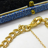 9ct Yellow Gold Double Curb Link Charm Bracelet Vintage 1989 Birmingham