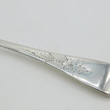 George IV Sterling Silver Berry Pattern Dessert Serving Spoon Antique 1821 London