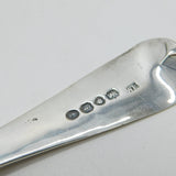 George IV Sterling Silver Berry Pattern Dessert Serving Spoon Antique 1821 London