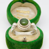 Michael Allen Bolton Sterling Silver & Connemara Marble Ring Vintage 1989 London