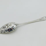 George IV Sterling Silver Berry Pattern Dessert Serving Spoon Antique 1821 London