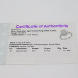 10ct Yellow Gold & 1.3ct Australian Opal Dress Ring Vintage Birmingham