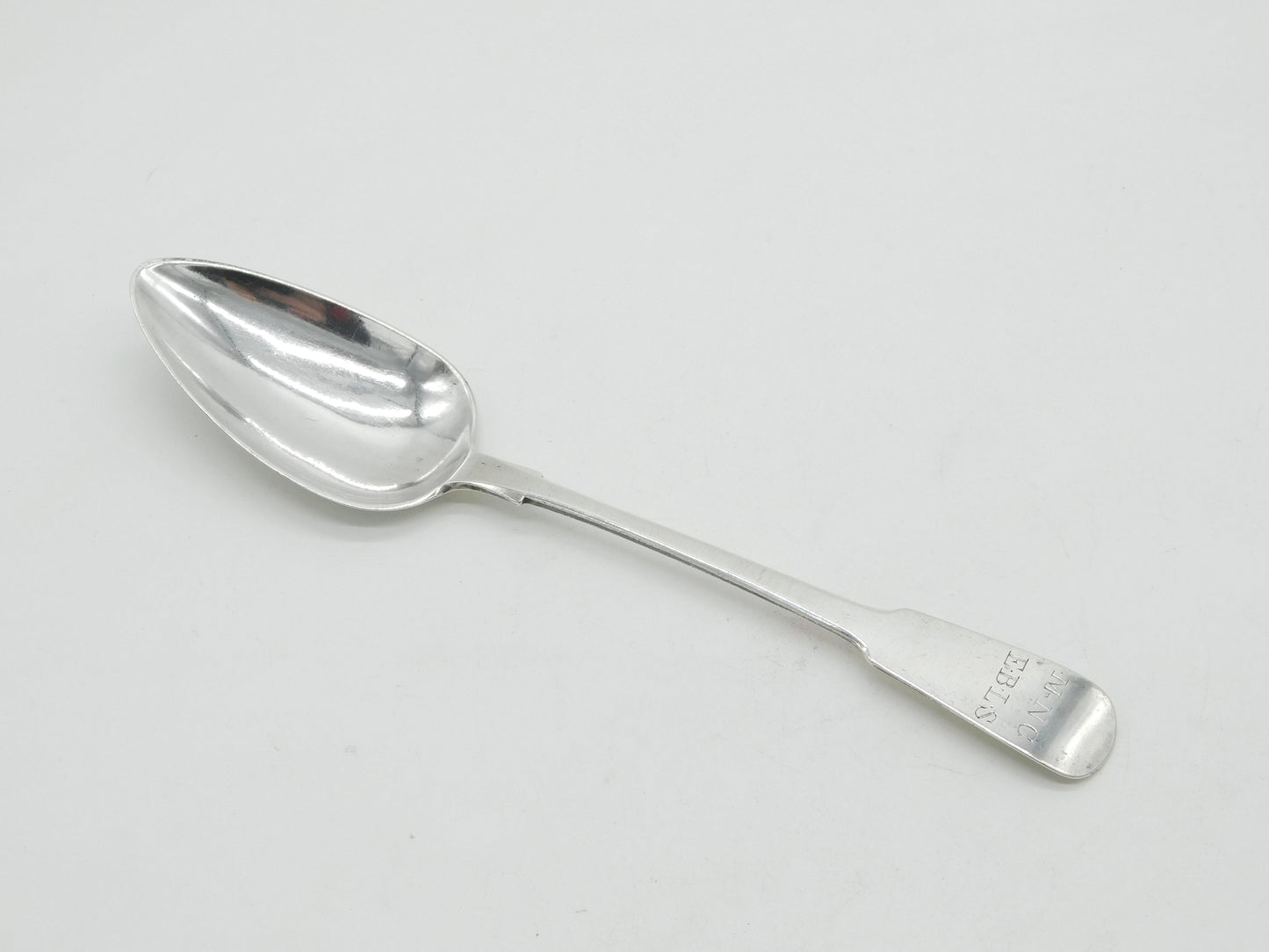 Jersey Channel Island George III Sterling Silver Serving Spoon Jacques Quesnel c1780