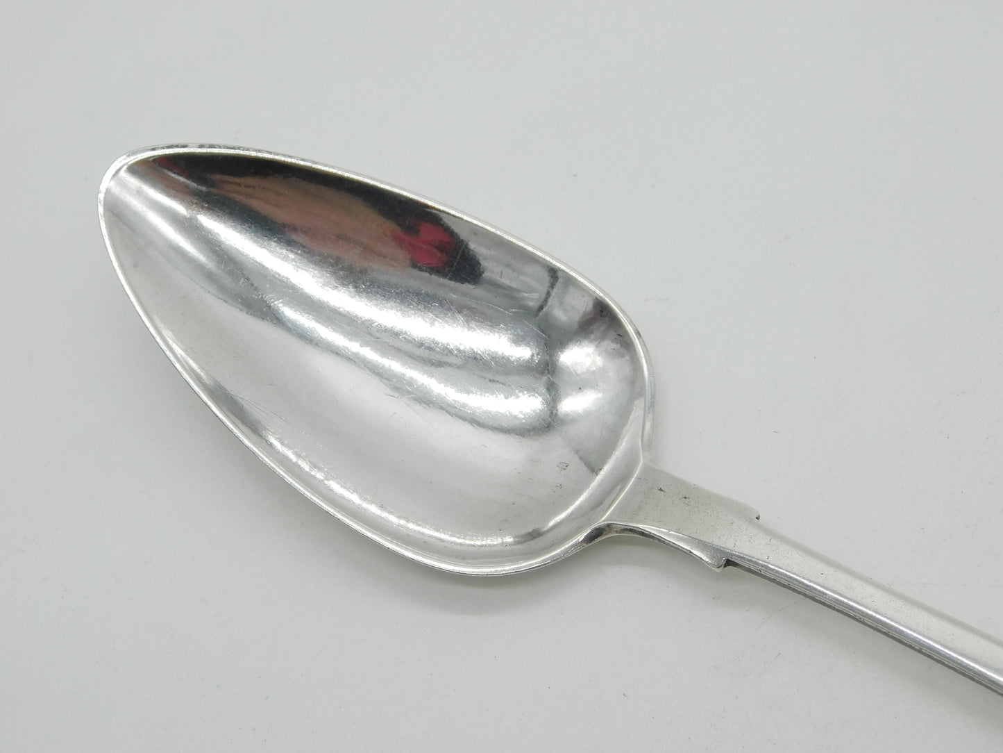 Jersey Channel Island George III Sterling Silver Serving Spoon Jacques Quesnel c1780