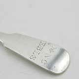 Jersey Channel Island George III Sterling Silver Serving Spoon Jacques Quesnel c1780