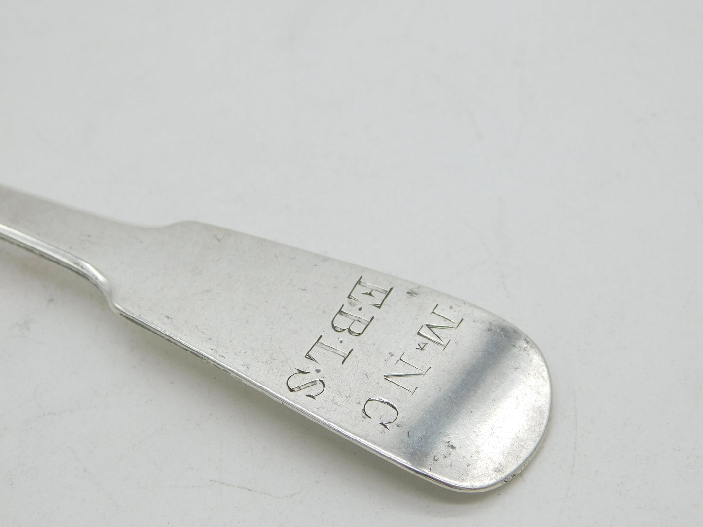 Jersey Channel Island George III Sterling Silver Serving Spoon Jacques Quesnel c1780