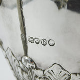 Victorian Large Sterling Silver Floral Pattern Trophy Cup Antique 1885 London