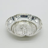 Victorian Sterling Silver Forester Pattern Pin Dish Antique 1882 London
