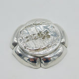Victorian Sterling Silver Forester Pattern Pin Dish Antique 1882 London