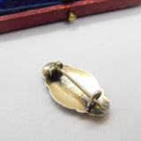 Aksel Holmsen Sterling Silver & Enamel Polar Bear Brooch Antique c1940 Art Deco