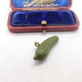 Gilt Metal & Enamel Heinz Pickle or Gherkin Advertising Charm Vintage c1970