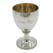 George IV Sterling Silver Social History Goblet Chalice Antique 1828 London