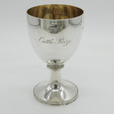 George IV Sterling Silver Social History Goblet Chalice Antique 1828 London