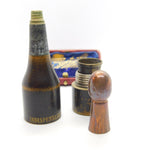 Victorian Novelty Champagne Bottle Needle Case & Thimble Holder Antique c1900