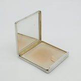Asprey & Co Sterling Silver Engine Turned Mirror Compact Antique 1948 Art Deco