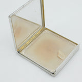 Asprey & Co Sterling Silver Engine Turned Mirror Compact Antique 1948 Art Deco