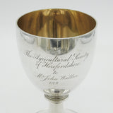 George IV Sterling Silver Social History Goblet Chalice Antique 1828 London