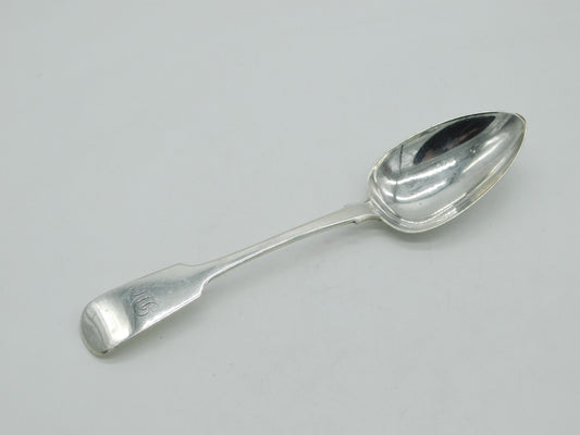 George IV Irish Sterling Silver Rat Tail Serving Spoon Antique 1827 Dublin