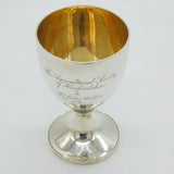 George IV Sterling Silver Social History Goblet Chalice Antique 1828 London