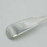 George IV Irish Sterling Silver Rat Tail Serving Spoon Antique 1827 Dublin