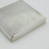 Asprey & Co Sterling Silver Engine Turned Mirror Compact Antique 1948 Art Deco