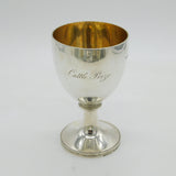 George IV Sterling Silver Social History Goblet Chalice Antique 1828 London