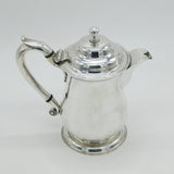 George II Sterling Silver Baluster Water Jug Antique 1745 London James Wilks