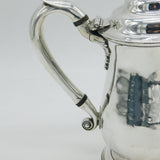 George II Sterling Silver Baluster Water Jug Antique 1745 London James Wilks