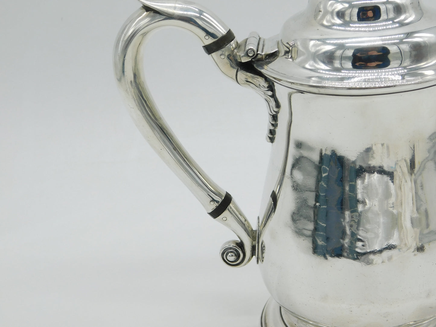 George II Sterling Silver Baluster Water Jug Antique 1745 London James Wilks