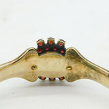 19th Century Austro-Hungarian 8ct Gold Bohemian Garnet Set Bangle Antique c1860