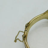 19th Century Austro-Hungarian 8ct Gold Bohemian Garnet Set Bangle Antique c1860