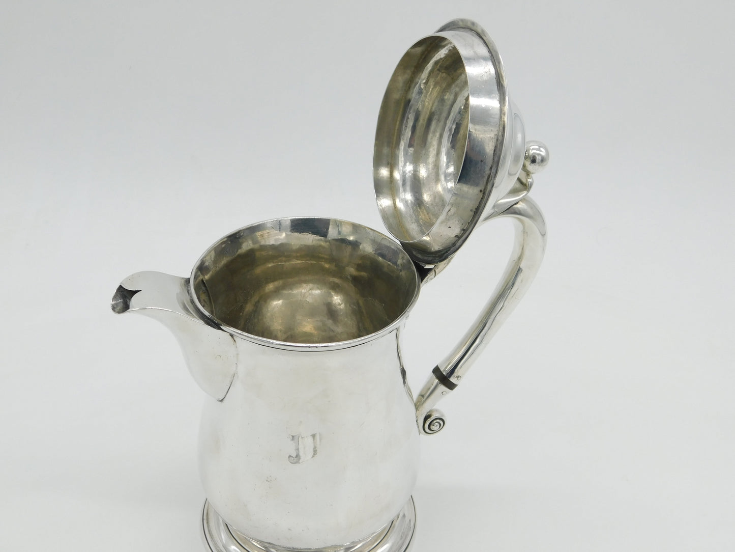 George II Sterling Silver Baluster Water Jug Antique 1745 London James Wilks