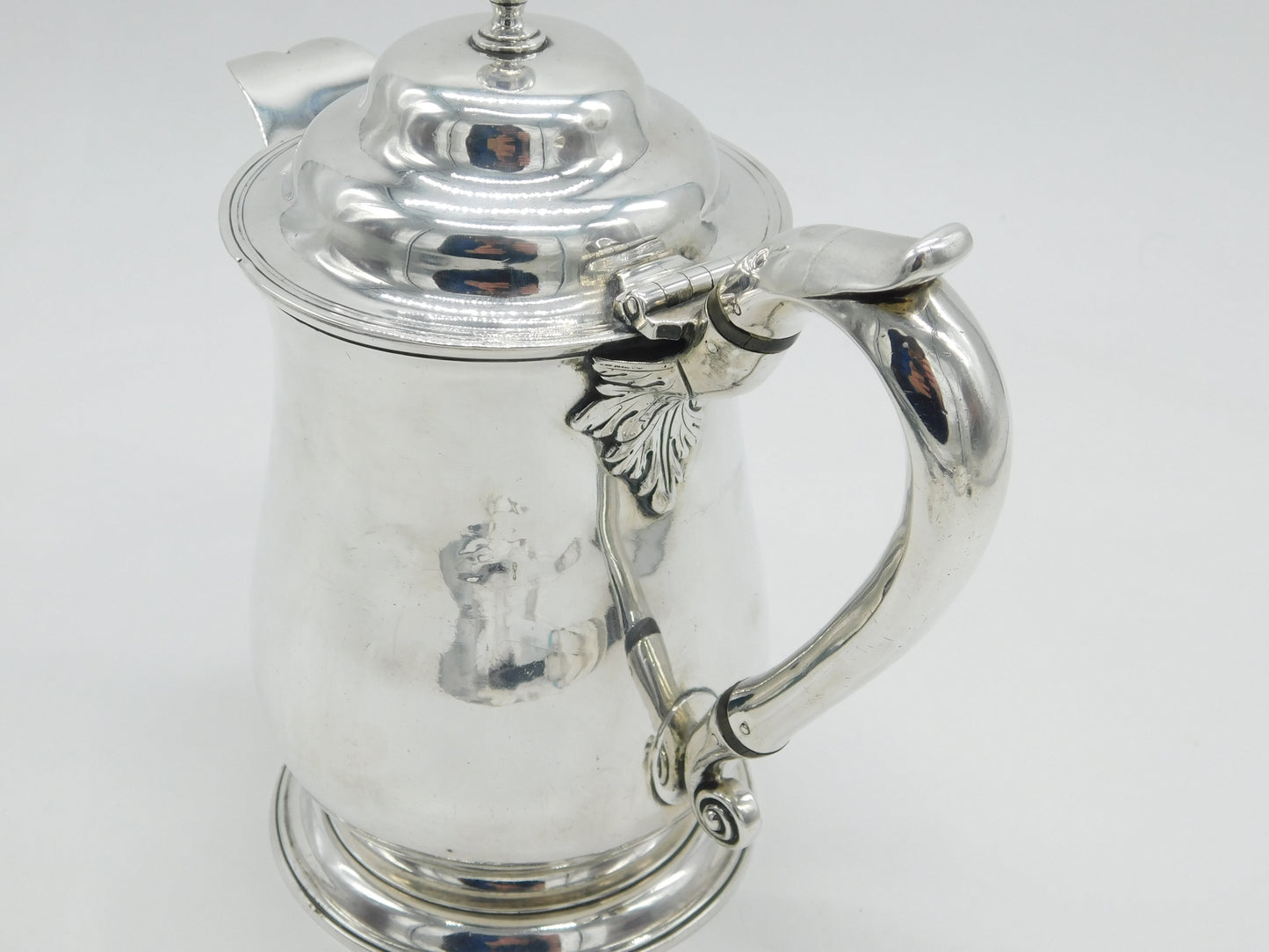 George II Sterling Silver Baluster Water Jug Antique 1745 London James Wilks