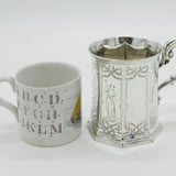 Victorian Sterling Silver Social History Presentation Mug Antique 1854 London