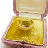 9ct Yellow Gold Essential Signet Ring Blank Antique c1920 Art Deco