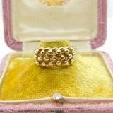 9ct Yellow Gold Essential Keeper Ring 1975 London Vintage