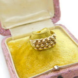9ct Yellow Gold Essential Keeper Ring 1975 London Vintage