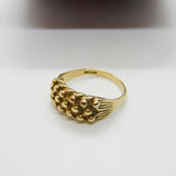 9ct Yellow Gold Essential Keeper Ring 1975 London Vintage