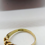9ct Yellow Gold Essential Keeper Ring 1975 London Vintage