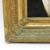 19th Century German School Oil on Canvas Triple Family Portrait Antique c1850s