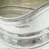 Newcastle George III Sterling Silver Bright Cut Cream Jug Antique c1780 Watson