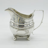 Newcastle George III Sterling Silver Bright Cut Cream Jug Antique c1780 Watson