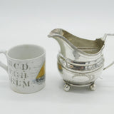 Newcastle George III Sterling Silver Bright Cut Cream Jug Antique c1780 Watson