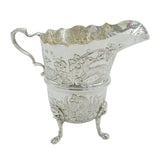 Sterling Silver Farmyard Animal Pattern Cream Jug Vintage 1971 Birmingham
