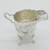Sterling Silver Farmyard Animal Pattern Cream Jug Vintage 1971 Birmingham